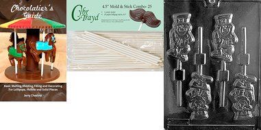 Cybrtrayd P008 Leprechaun Lolly Chocolate Candy Mold with Exclusive Cybrtrayd Copyrighted Chocolate Molding Instructions... N5
