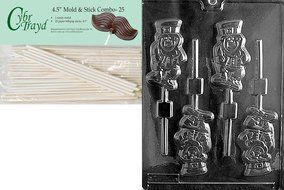 Cybrtrayd P008 Leprechaun Lolly Chocolate Candy Mold with Exclusive Cybrtrayd Copyrighted Chocolate Molding Instructions... N6