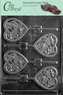 Cybrtrayd V083 Heart Pop with Birds and Flowers Valentine Chocolate Candy Mold