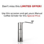 Hand Coffee Grinder with Adjustable Conical Ceramic Burrs | Premium Manual Mill Suitable for Coffee Beans, Herb... N12