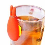 Teanfa Cute Snail Shape Silicone Tea Bag Holder Cup Mug Candy Colors Gift Set 5pcs N5