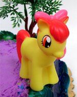 12 Piece PONY PALS Birthday Cake Topper Set Featuring Pony and Friends Characters and Decorative Themed Accessories N2