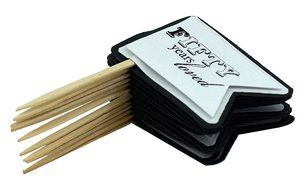 All About Details Black &amp; White 50th Birthday Quotes Cupcake Toppers, Set of 12