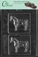 Cybrtrayd A116 Horse Chocolate Candy Mold with Exclusive Cybrtrayd Copyrighted Chocolate Molding Instructions