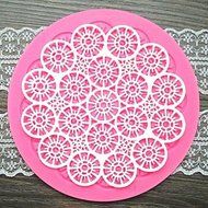 Sher Round Flower Lace Shaped Fondant Cake Chocolate Silicone Mold/Decoration Tools N4