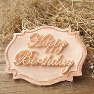 Genenic Lace Chocolate Fondant Mold Mould Cake Decorating Happy Birthday N8
