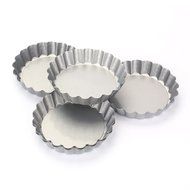 Tosnail Non-Stick 4 Inch Round Mini Tart/Quiche Pan, 4-Inch Diameter, Set of 6