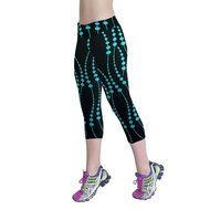 PHOTNO High Waist Fitness Yoga Sport Pants Printed Stretch Cropped Leggings N23