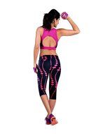 PHOTNO High Waist Fitness Yoga Sport Pants Printed Stretch Cropped Leggings N25