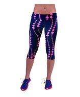 PHOTNO High Waist Fitness Yoga Sport Pants Printed Stretch Cropped Leggings N26