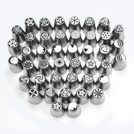 TANGCHU Russian Piping Tips 29PCS/SET Stainless Steel Large Size Icing Syringe Set DIY Coupler Nozzle 5 Pastry... N8