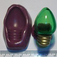 Silicone Mould Christmas Light Bulb Cake Decoration Cupcake Topper