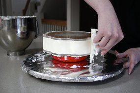 Set of 3 Round Acrylic Guide Boards for Ganache Buttercream N2