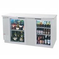 Beverage Air BB68G-1-S Standard Depth Glass Door Back Bar Cooler in Stainless Steel