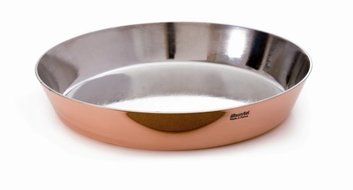 Bourgeat Copper Tin-Lined Tart Tatin Mold 11" X 1 7/8"