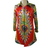 Jacket,Morecome Women Long Sleeve Fashion African Print Dashiki Long Jacket N2