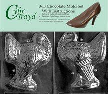 Cybrtrayd T032AB 3D Turkey Life of the Party Chocolate Candy Mold Bundle with 2 Molds and Exclusive Cybrtrayd...