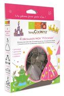 ScrapCooking Princess Cutters, Stainless Steel, Box of 4