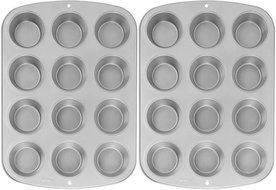 Wilton Recipe Right Nonstick 12-Cup Regular Muffin Pan (2, STANDARD)