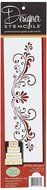 Designer Stencils C375 Fleur De Lis Cake Stencil, Beige/Semi-Transparent