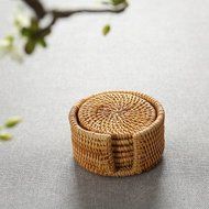CCWY Viet Nam rattan coasters wholesale tea pad in the autumn cup tea tea pot insulated pot mats pot tray,Small... N2