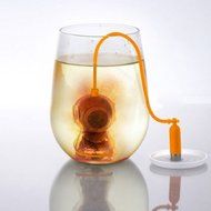 Deep Diver Tea Infuser | BPA-Free Silicone Scuba Diving Loose Leaf Herbal Tea Strainer with Stainless Steel Tank... N3