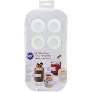 Wilton 570-0118 8 Cavity Round Silicone Shot Mold, Green N6