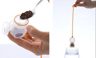 Deep Diver Tea Infuser | BPA-Free Silicone Scuba Diving Loose Leaf Herbal Tea Strainer with Stainless Steel Tank... N4