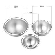 Windspeed 3D Aluminum Sphere Ellipsoid Cake Mold Bath Bomb Molds, Cake Pan Tin Baking Pastry Ball Mould (1.8*0.8inch) N4