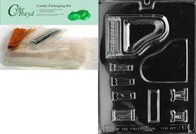Cybrtrayd J012 Piano Chocolate Candy Mold with Exclusive Cybrtrayd Copyrighted Chocolate Molding Instructions N5
