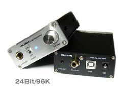 Ha-Info U2 PLUS USB Sound Card with Headphones Amplifier and SPDIF operated by TPA6120A2 Headphone amplifier chip N5