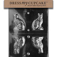 Dress My Cupcake Chocolate Candy Mold, 3D Cat