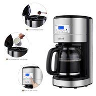 Aicok 12 Cup Coffee Maker, Drip Coffee Makers, Programmable Coffee Maker with Timer and Reusable Mesh Filter,... N6