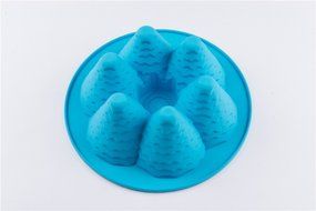 6 Cavity Big Pine Tree Silicone Handmade DIY Cake Chocolate Jello Pudding Cookie Mold 3D Soap Candle Mold N5