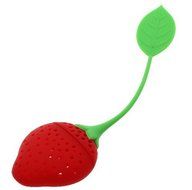 TYHY Set Of 3 Strawberry Silicone Tea Infuser Strainer - Red and Green / Suitable for Use in Teapot, Teacup and... N3