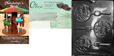 Cybrtrayd W066 Bridal Shower Pops Chocolate Candy Mold with Exclusive Cybrtrayd Copyrighted Chocolate Molding... N5
