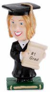 Graduation Topper Bobbling Head Female N2