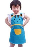 CRB Girls Boys Kids Toddler Elephant Cat Bunny Chef Baking Apron (Pink Cat) N8