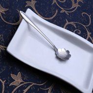 Coffee Scoops, Stainless Steel Tableware Creative Sunflower Flower Pattern Coffee Spoons Stirring Spoon Sugar... N34