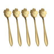 Coffee Scoops, Stainless Steel Tableware Creative Sunflower Flower Pattern Coffee Spoons Stirring Spoon Sugar... N38