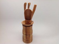 Gong Fu Tea Tools Bamboo Medium Size Tools 6 PCS M001 N4