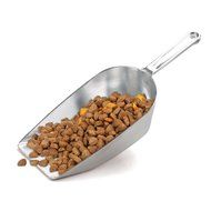 HIC Flat Bottom Multi-Purpose Food and Utility Scoop, Commercial-Grade Anodized Cast Aluminum, 4.5-Inches, 100... N11