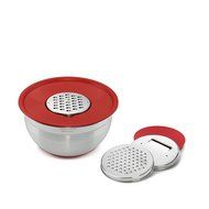 Cuisinart Mixing Bowl with Graters, Red