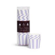 Paper Eskimo Baking Cups with Lilacberry Stripes, 25-Pack N2