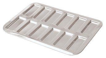 Paderno World Cuisine Financier Mold, Tin, Silver
