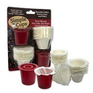 Reusable Coffee K-cup* Cups (Set of 2) with 50 Filters - 100% Compatible with Keurig*
