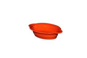 Fiesta 587-338 Individual Oval Casserole, 9-Inch by 5-Inch, Poppy