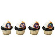 Peanuts Snoopy and Friends Halloween Cupcake Topper Rings- 24 ct N2