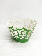 HUAL Cupcake Wrappers 50 Filigree Artistic Bake Cake Mirror Paper Cups LOVE Lace Laser Cut Liner Baking Cup Muffin... N8