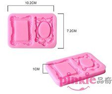 Pinkie Tm Photo Frame Fondant Cake Silicone Mold Chocolate Clay Resin Mould Sugarcraft Cake Decorating Tools N3